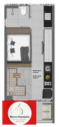 Apartamento, 1 quarto, 27 m² - Foto 14