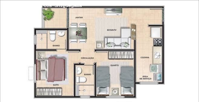 Apartamento, 2 quartos, 52 m² - Foto 4