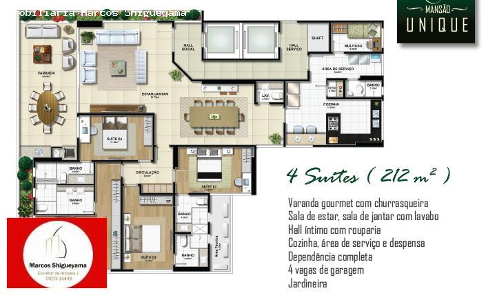 Apartamento, 4 quartos, 212 m² - Foto 6